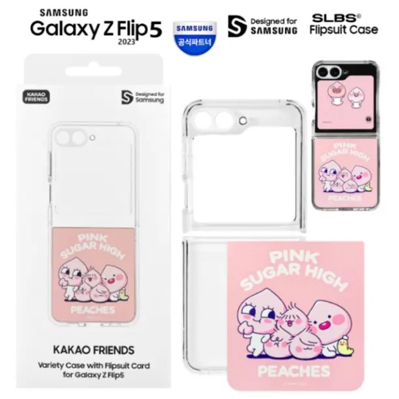 Samsung Galaxy Z Flip5 x KAKAO APEACHFlip Suit Case Set +Track
